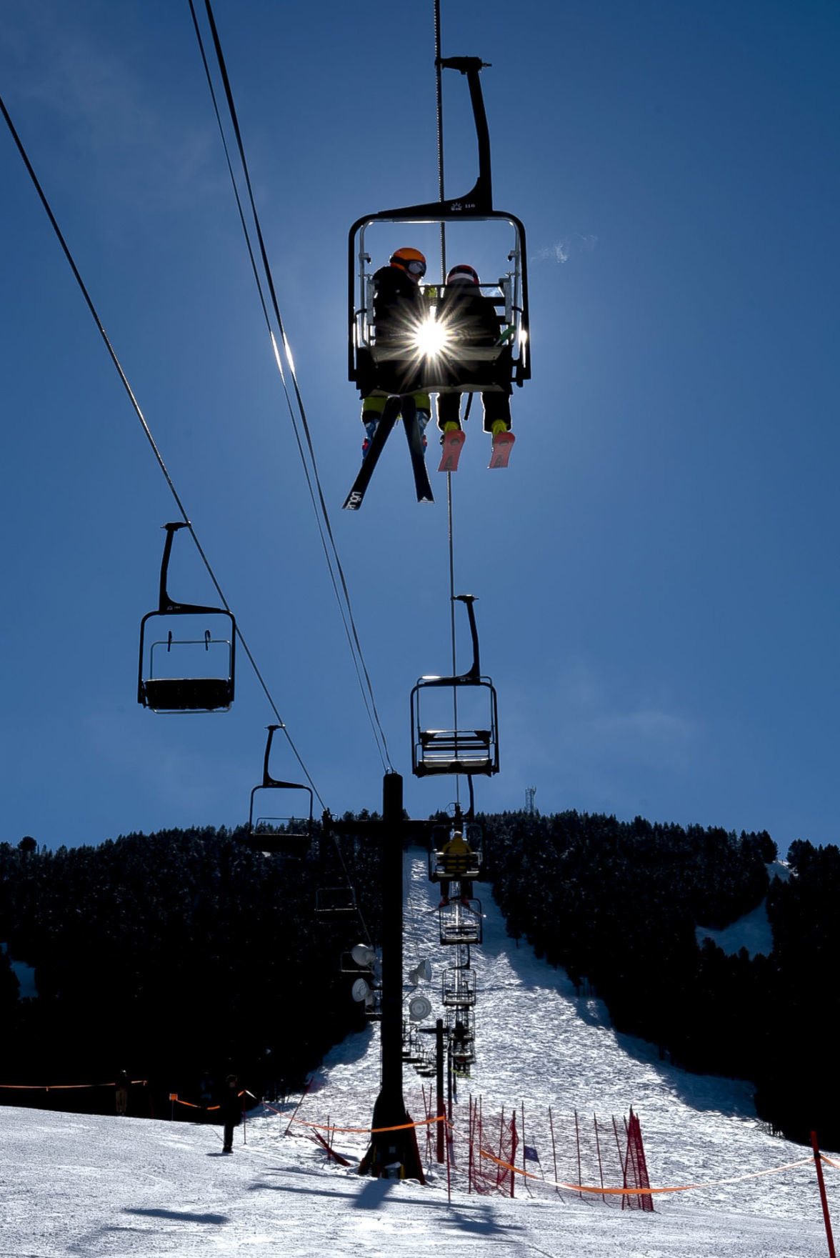 Riding up Snow King